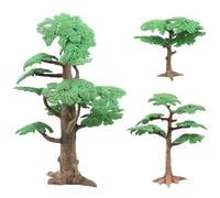 SHINEOFI 3Pcs Artificial Pine Tree Ornaments Set - Simulation Cypress Fake Plant Decor Large, Medium, Small Sizes - Green Artificial Tree for Home and Office Landscape Display