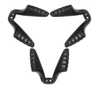 SHINEOFI 3pcs Black Adjustable Non Slip Nose Pad Replacement | Dualhole Stability Design, Integrated Rubber Cushion, Sleek Minimalist Profile, for Sports Eyewear