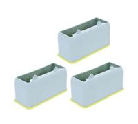 SHINEOFI 3pcs Blue Plastic Cat Litter Scoop Holder Set Cute Cat Design Kitten Poop Sifter Shovel Organizer Stand for Litter Storage