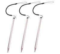 SHINEOFI 3pcs Capacitive Stylus Pens with Tethers for Touchscreen Devices Lightweight Precision Drawing and Writing Pens Compatible with Tablets Phones and Adults