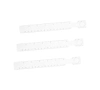 SHINEOFI 3pcs Clear Architectural Scale Ruler with Magnifying Glass Transparent Measuring Tools for Precise Math Scrapbooking Drafting Origami and Model Construction