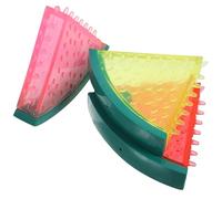 SHINEOFI 3pcs Cooling Dog Chew for Summer Days, Freezable Tpr Material, Fruit Shaped Watermelon Design, Easy to Clean and Controls Destructive Behaviour, Interactive for Dogs