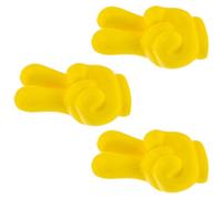 SHINEOFI 3pcs Finger Shaped Car Antenna Toppers in Yellow, Eva Material with Universal Compatibility and Easy Installation, for Daily Commuting and Fun Exterior Decoration on Sedans, Suvs,