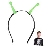 SHINEOFI 3pcs Glow in Dark Alien Antenna Headband, Green Plastic Accessory | Flexible Luminous Design, Playful Costume Upgrade, Cosplayers, Themed Outfits, Birthday Parties and Masquerades