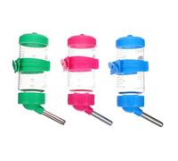 SHINEOFI 3PCS Hamster Water Bottles 80ml Hanging Small Pet Drinkers for Rabbits and Chinchillas Automatic Feeding Water Dispensers Suitable for Cage Use Random Color Random Color