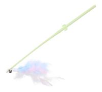 SHINEOFI 3pcs Interactive Cat Teaser Sticks with Cactus Handle PP and Materials Bell Sounds for Engaging Play Suitable for Cats of All Ages Self-entertainment