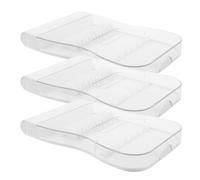 SHINEOFI 3pcs Leakproof Water Flosser Tips Case with Dustproof Cover Compact Organizer for Family Oral Care Travel-Friendly Dental Irrigator Tips Storage Compatible with Waterpik