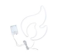 SHINEOFI 3pcs LED Flame Neon Light Decorative Lamp for Party Atmosphere Romantic Bedroom Living Room Bar Wall Hanging Night Light Bright Illumination