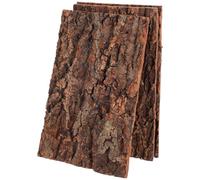 SHINEOFI 3Pcs Natural Cork Bark Vivarium Background Tree Bark Climbing Platform for Reptiles and Tortoises Rough Texture Terrarium Decoration for Crested Gecko Snake Enclosure