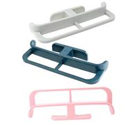 SHINEOFI 3pcs No Drilling Bathroom Slipper Rack Self Adhesive Wall Hanger Multi-use Shoe Storage Organizer for Tile Surfaces Easy Installation Home Use