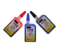 SHINEOFI 3pcs Permanent Oil Based Marker Ink Refill Weather Resistant Pigment Inks for Metal Glass Plastic Compatible Refillable Marker for Artists Carpenters Craft Writing Tools