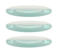 SHINEOFI 3pcs Precision Optical Convex Lenses with 10x Magnification for Physics Experiments and Classroom Physics Equipment, High Optical Clarity Glass Student Lab Lenses