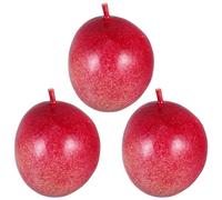 SHINEOFI 3pcs Realistic Violet Passion Fruit Model Display Props Artificial Fruit Decoration for Home and Commercial Use High Simulation Fake Passion for Educational and Interior Decor