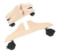 SHINEOFI 3pcs Room Divider Holder Stand with Wheels, Wood and Plastic Privacy Screen Base, Stable Foundation Supports Privacy Screens in Living Spaces and Bedrooms