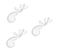 SHINEOFI 3pcs Silicone Gecko Wall Decor Mold for DIY Craft Home Decoration Handmade Wall Art Craft Mold DIY Accessory for Adornment