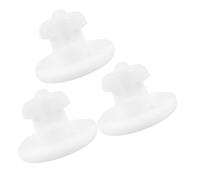 SHINEOFI 3pcs Silicone Leakproof Lunch Box Plugs Food Container Accessories Air Tight Sealing Stopper Easy to Clean Keeps Food Fresh White Silicone Plugs for Lunch Boxes