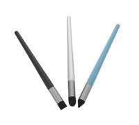 SHINEOFI 3PCS Soft Sponge Blending Pens for Oil Pastels Sketching Accessory with Bevel Round and Double Bevel Heads Gentle Transition Brushes for Artists Drawing and Smudging Tools