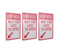 SHINEOFI 3pcs Vintage Outdoor Metal Notice Signs with Rounded Corners Iron Sheet Warning Signs for Business Notice Points and Multiple Property Safety Needs Versatile Application