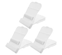 SHINEOFI 3pcs Water Flosser Tips Storage Case with Dustproof Cover Transparent Oral Irrigator Heads Organizer Box Compatible with Multiple Brands for Family and Travel Bathroom Use