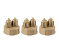 SHINEOFI 3pcs Wear-resistant Co2 Reactor Caps Multi-function DIY Bottle Caps Portable Carbon Dioxide Diffuser Set for Aquarium Co2 Systems