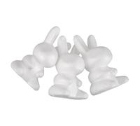 SHINEOFI 3Pcs White Foam Bunny Craft Shapes 20Cm DIY Paintable Animal Models for Easter Decorations, Floral Arrangements and Wedding Party Craft Supplies