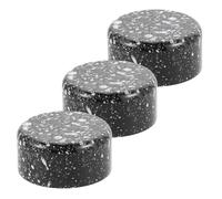 SHINEOFI 3pcs White Plastic Guitar Effects Pedal Switch Topper Caps with Universal Fit and Enhanced Visibility, Anti-slip Footswitch Button Covers for Single-effect Units and Effects