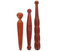 SHINEOFI 3pcs Wooden Foot Massage Sticks for Effective Reflexology and Deep Tissue Massage, Comfortable on Skin, Traditional Retro Design, for Use a Long Walk Random Color