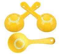 SHINEOFI 3pcs Yellow Rice Scoop Set Non-Stick Rice Paddle and Half-Moon Ball Molds for Sushi Making and Home Kitchen Serving Tools