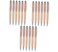 SHINEOFI 3sets Diamond Capacitor Stylus Pen Ballpoint Pen Metal Touch Screen 6pcs*3