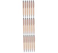 SHINEOFI 3sets Metal Capacitive Stylus Ballpoint Pen Diamond Point Crystal Pens Glitter Office Golden 6pcs*3