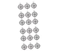 SHINEOFI 3sets Silver Polished Graduation Themed Charm DIY Compass Shaped Pendants for Bracelets Necklaces Keychains and More for Commemorating Your Graduate Future 50pcs*3