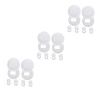 SHINEOFI 3sets Toilet Bolt Caps Durable Screw Covers for Toilet Installation Easy to Install and Update Bathroom Aesthetics Practical and Convenient 6pairs*3