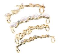 SHINEOFI 4 Pcs Decorative Shoe Clips for Sneakers, Alloy Material Delicate Design and Lightweight Features, Easy to Carry and Attach on Most Shoes, for Casual Wear and Birthday Celebrations
