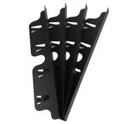 SHINEOFI 4 Pcs Heat Resistant Metal Stove Gap Covers Kitchen Counter Gap Protector for Gas Cookers Induction Hobs Effortless Installation to Block Food Particles and Dirt