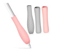 SHINEOFI 4 Pcs Non-slip Silicone Grip Sleeves for Pencil Gen Ergonomic Oval Long Tube Styles Comfortable Holder for Electronic Pen with Enhanced Traction