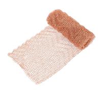 SHINEOFI 4” X 3.3ft Pure Copper Mesh Roll for Distilling Knitted Copper Wire Screen Mesh Roll 4-line Ripple Pattern Industrial Grade for Laboratory and Brewing Use