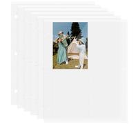 SHINEOFI 40 Sheets A5 Photo Album Binder Sheets with 4-Pocket Card Sleeves Trading Card Protector Covers for Kpop Photocard and Collection