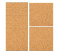 SHINEOFI 40pcs 4-Inch Square Self-Adhesive Cork Pads 100x100x2mm, Cuttable Cork Sheets for DIY Crafts, Wall Decoration, Soundproofing, and School Projects