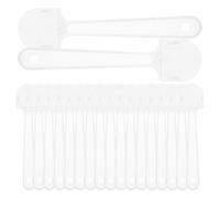 SHINEOFI 40pcs Hand Fan Handles Transparent Plastic Replacement Sticks with Ergonomic Grip for DIY Craft Projects Weddings and Parties Sturdy and Sophisticated Design