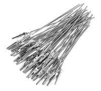 SHINEOFI 40pcs Metal Wire Clips with Secure Hold and Extended Service Life, Stainless Steel Long Tail Iron Clamps for Crafts and DIY, Sturdy Wire Alligator Clips for Memo Card Holders