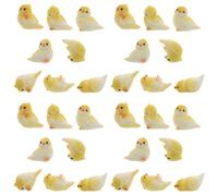 SHINEOFI 40pcs Miniature Parrot Figurines Set, Small Resin Bird Decorations for Dollhouse, Garden, Desktop Animal Decor, Artificial Parrot Collectible Ornaments