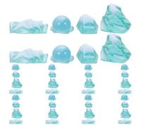 SHINEOFI 40pcs Miniature Resin Iceberg Ornaments with Realistic Texture, Maintenance Free Display for Ice and Snow Scenes or Terrarium Decor, Versatile Indoor Usage with Arctic-style Design
