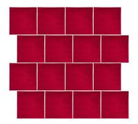 SHINEOFI 40pcs Red Paper Dinner Napkins Disposable, Double Layered Square Paper Napkins for BBQ and Picnic, Resilient and Elegant Simplicity Design, Solid Red Colour for Party
