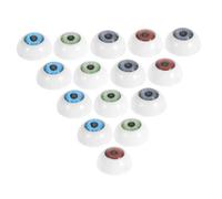 SHINEOFI 40pcs Round Plastic Doll Eyes for Crochet Animals and Stuffed Secure Flat Base Craft Eyes in Blue Brown Gray Green Handmade Art Project Accessories