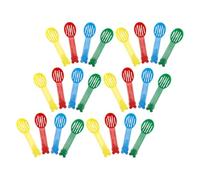 SHINEOFI 40PCS Small Pet Litter Scoops Set Plastic Hamster Sand Bath Scooper and Small Animal Bedding Poop Scoop for Kitten, Gerbil, Reptile Cage Cleaning, Multi-Color (Green, Red, Yellow,