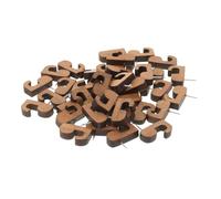 SHINEOFI 40pcs Wooden Thumb Tacks Small Pushpins for Bulletin Boards Office Memo Map Markers DIY Wall Decoration Fast Fixing Push Pins for School and Home Use