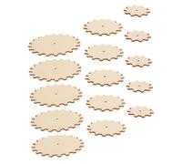 SHINEOFI 45pcs Wooden Gears Steampunk Unfinished Wood Circles for DIY Painting Creative Crafting Logical Construction Educational Mechanical Learning for Family