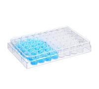 SHINEOFI 48 Wells Tissue Culture Plate Cell Culture Container Plastic Polystyrene Reduces Risk of Cross-contamination Evaporation for Laboratory Use