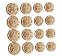 SHINEOFI 48pcs British Styled Alloy Buttons for Clothing Decoration Elegant Design Easy to Use for Sewing Projects and Button Replacement