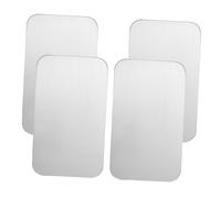 SHINEOFI 4pcs Aluminium Cooling Pad Lightweight Heat Dissipation Ice Mat for Hamsters and Rabbits Summer Pet Insulation